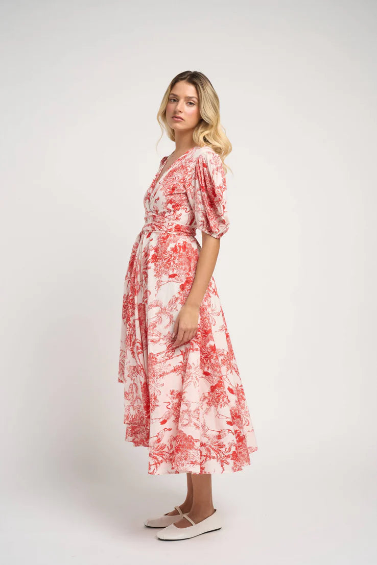 Guadalupe Monica Red Maxi Dress
