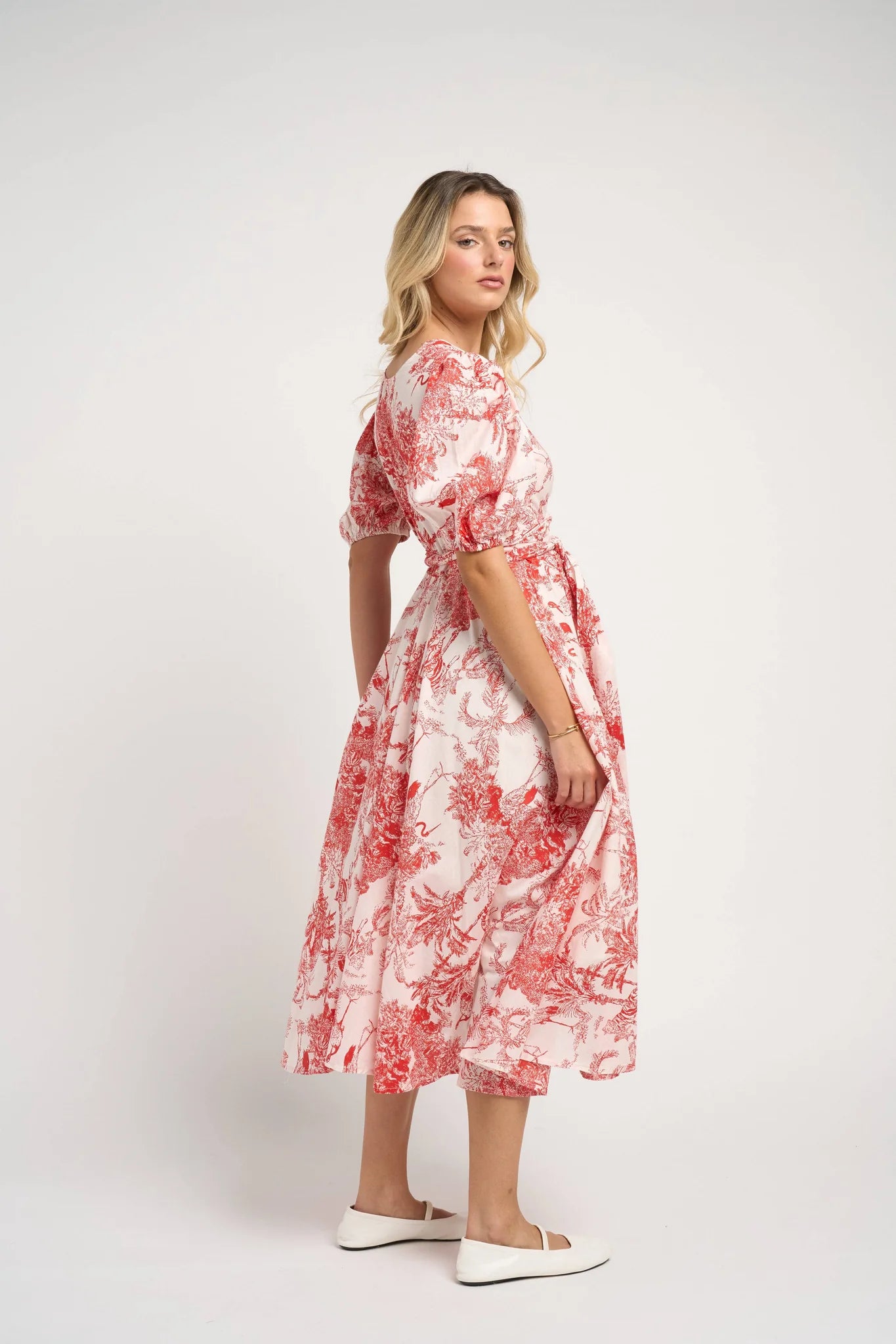 Guadalupe Monica Red Maxi Dress
