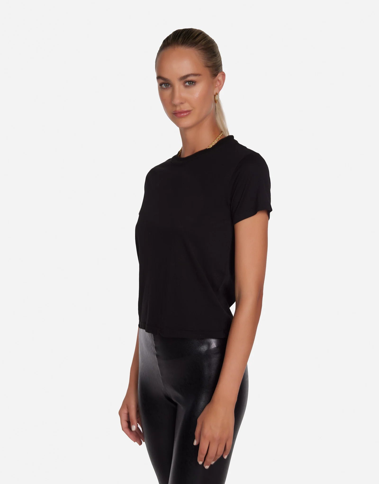 Michael Lauren Darth Perfect Fitted Tee - Black
