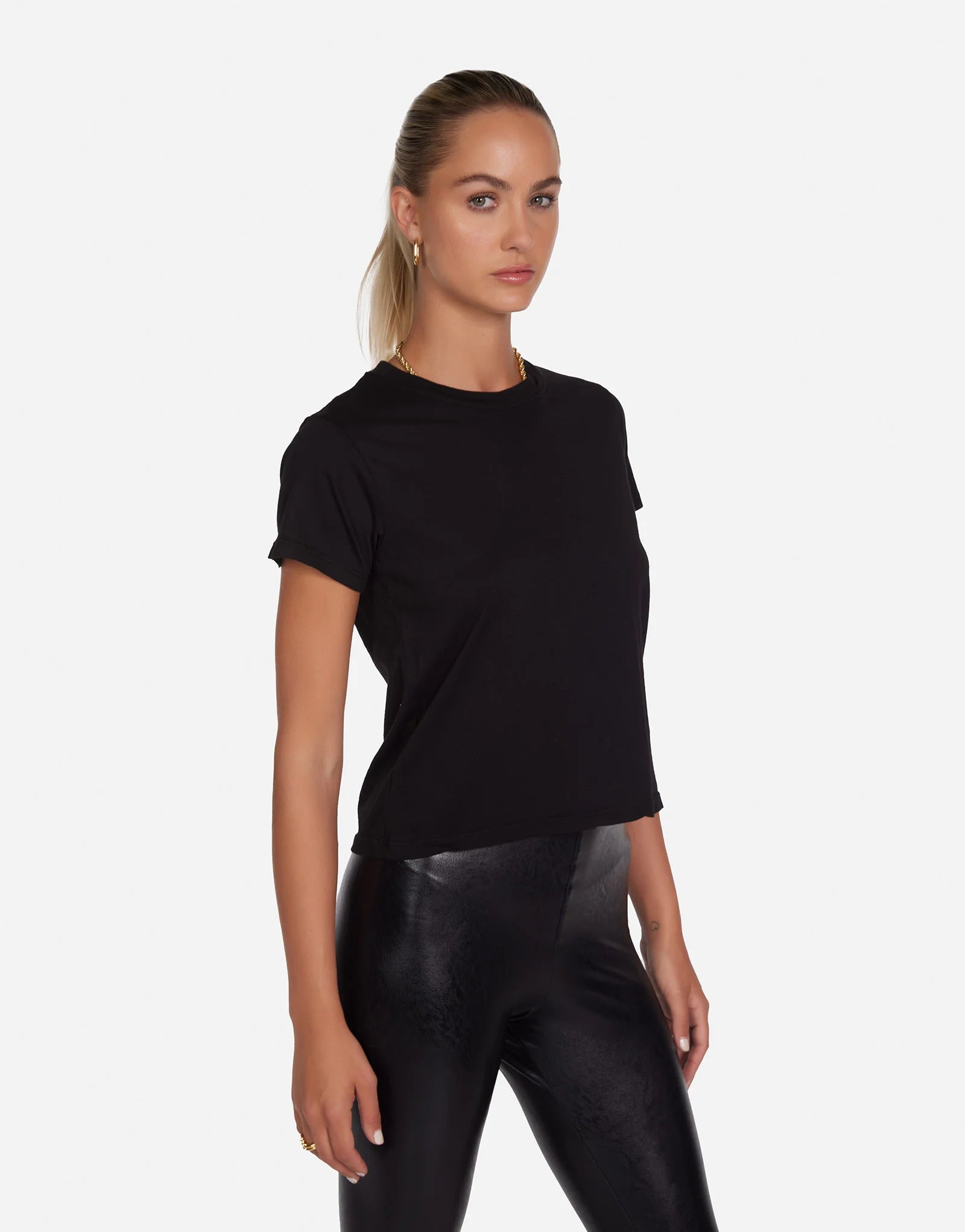 Michael Lauren Darth Perfect Fitted Tee - Black