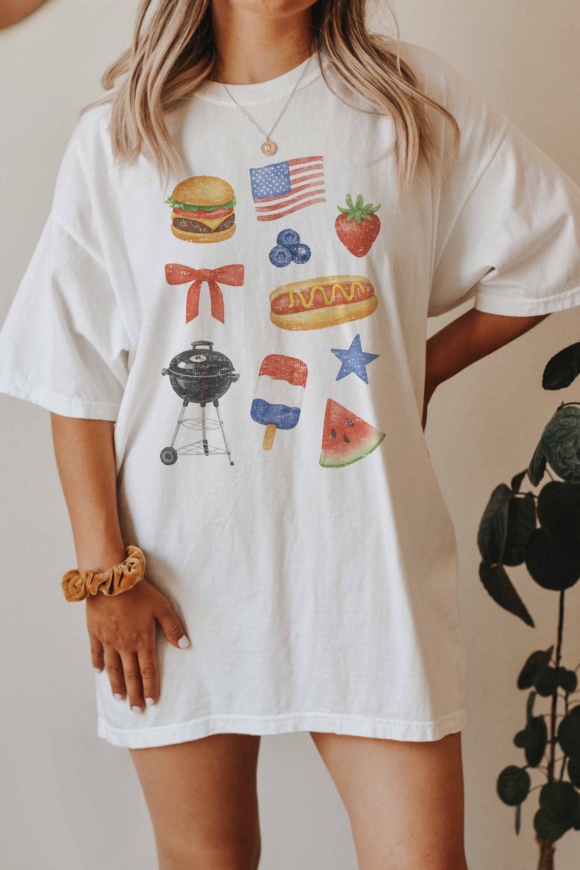 Fourth Of July Collage Graphic Tee