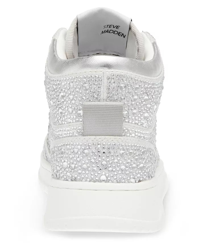 Steve Madden Evans-R Rhinestone High Top Sneakers