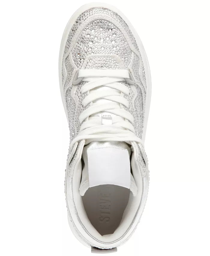 Steve Madden Evans-R Rhinestone High Top Sneakers