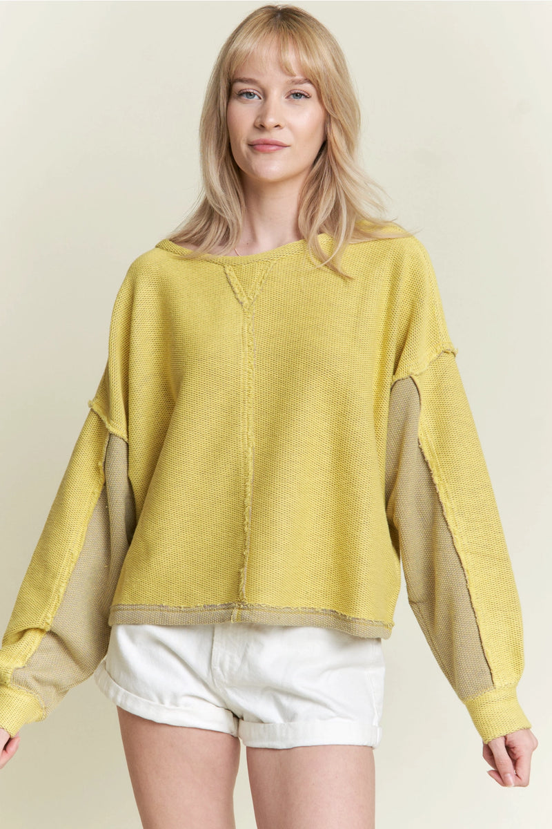 Jade by Jane Dolman Sleeve Knit Sweater