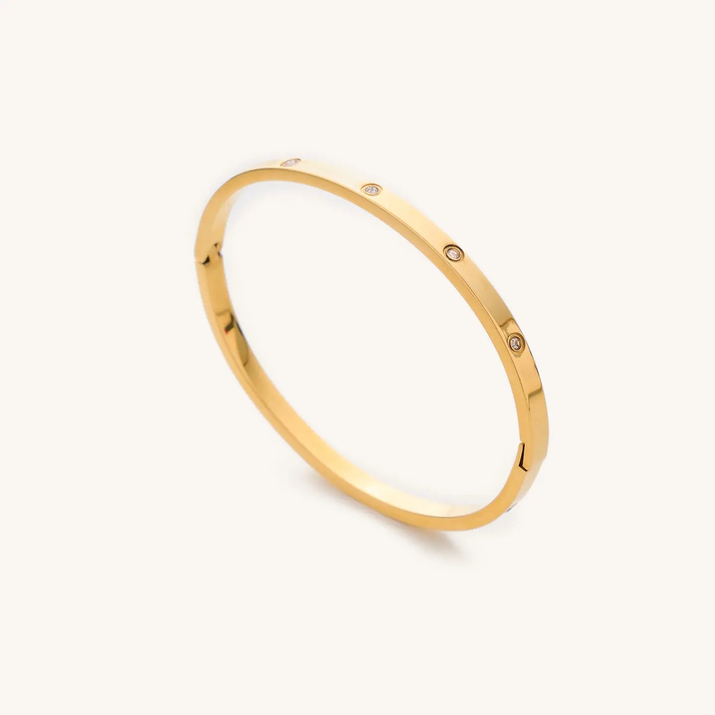 Nikki Smith Mini Corinne Gold Bangle Bracelet