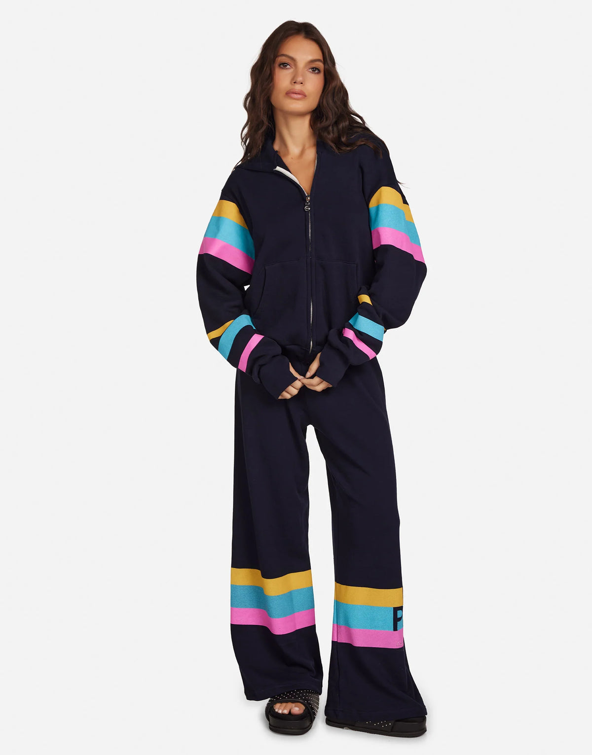 Lauren Moshi Martina Pink Happy Peace Love Pants