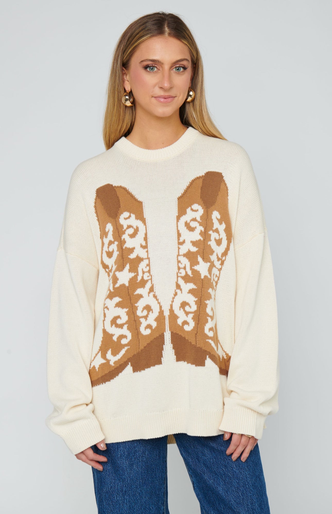 Show Me Your Mumu Stay Awhile Sweater Cowboy Boot Knit*July PRE-ORDER*