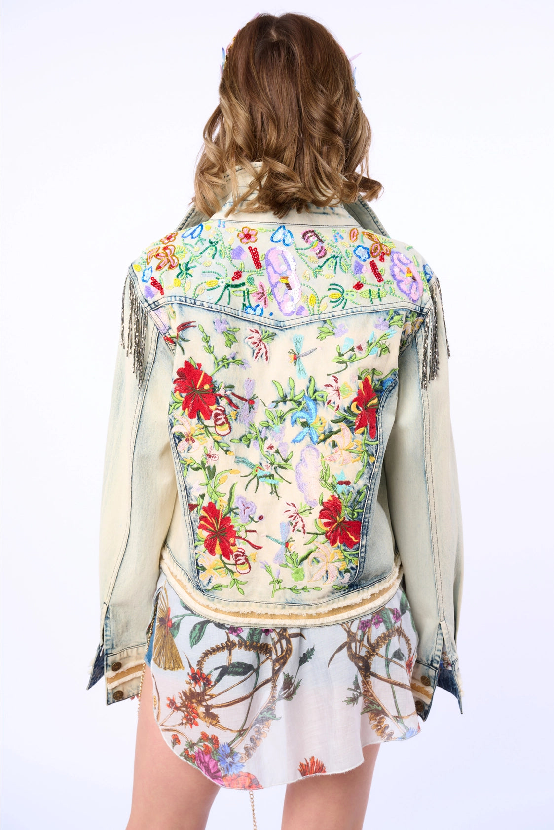 Aratta Country Queen Embellished Denim Jacket