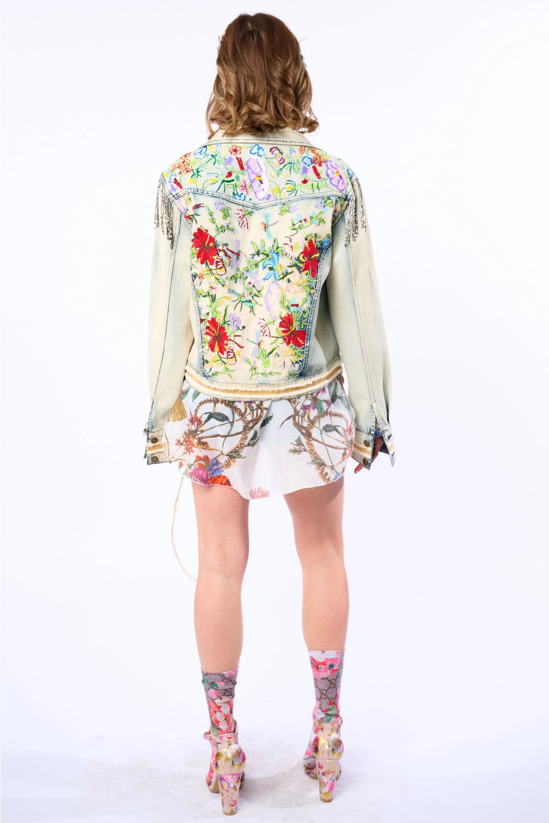 Aratta Country Queen Embellished Denim Jacket