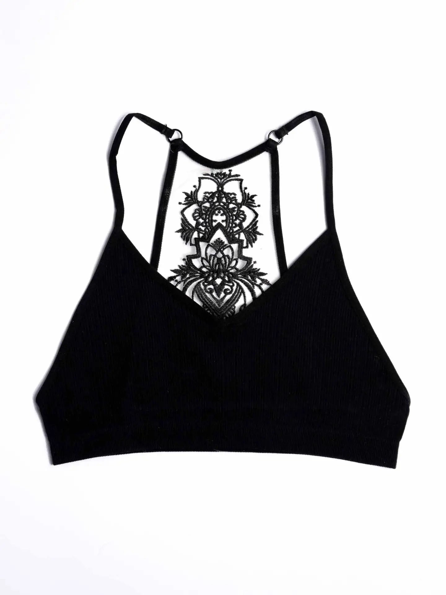 Tattoo Bralette Black and Mesh