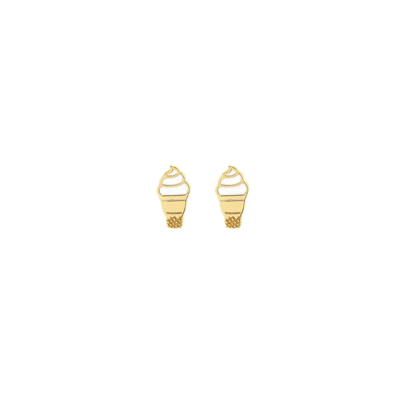 Kris Nations Ice Cream Enamel Stud Earrings