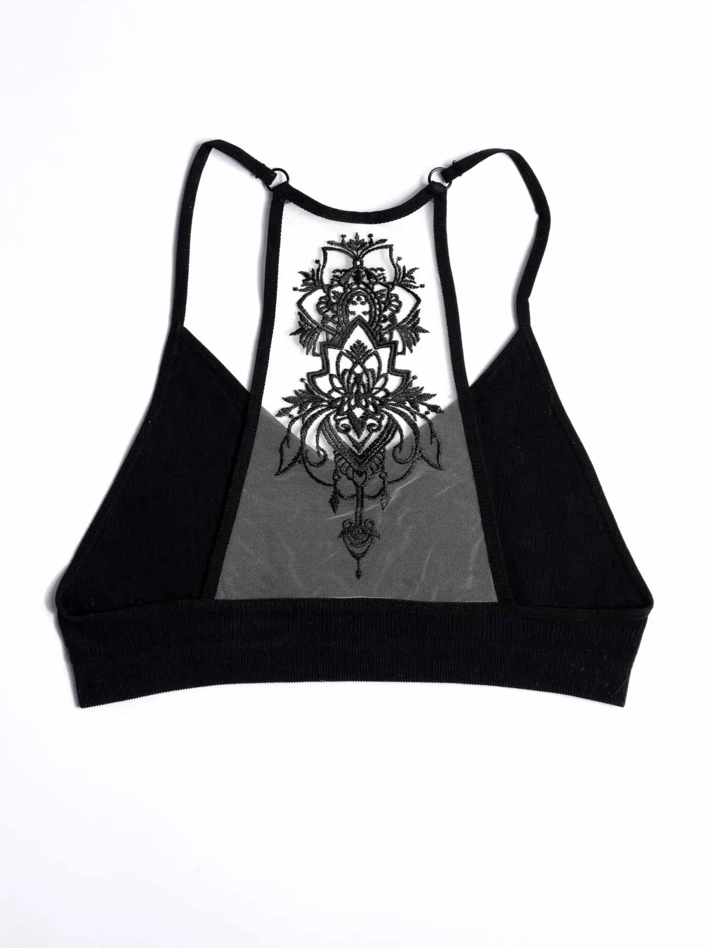 Tattoo Bralette Black and Mesh
