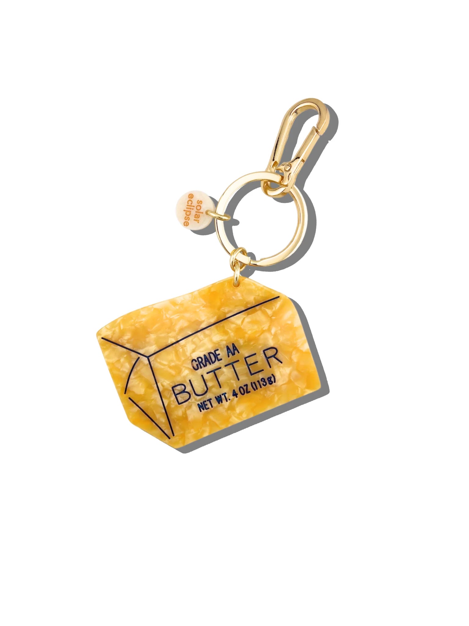 Hand-Painted Stick of Butter Bag Charm & Keychain