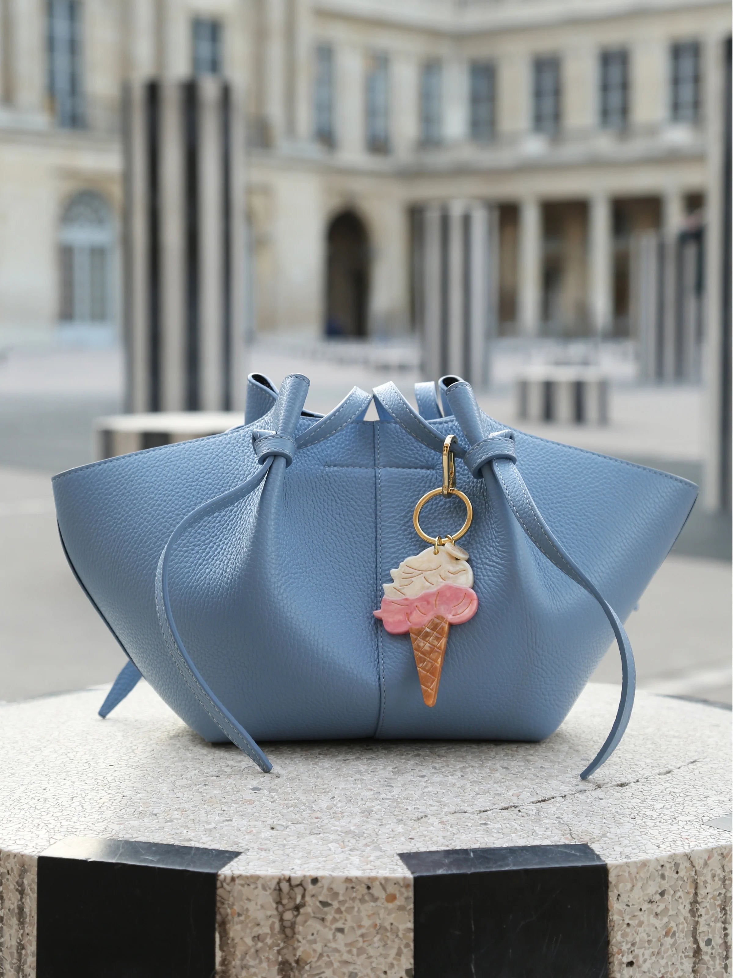 Hand-painted Gelato Bag Charm + Keychain