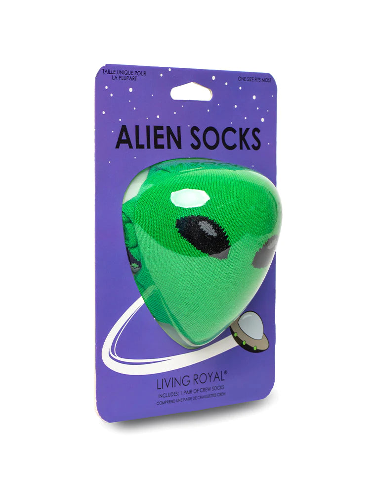 Living Royal Alien 3D Crew Socks