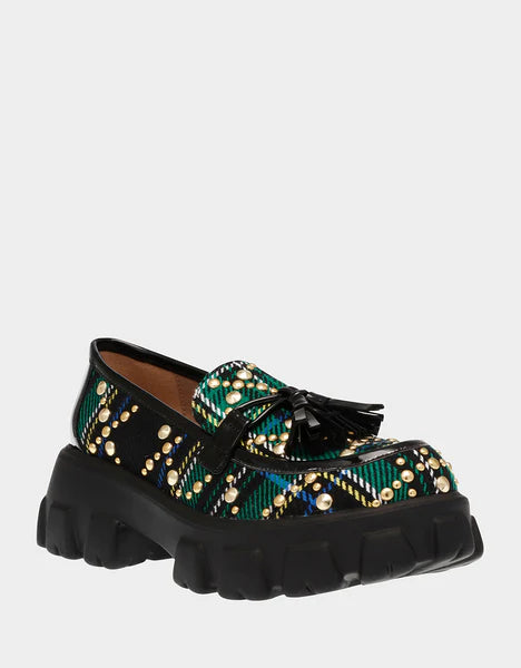 Betsey Johnson Aleah Green Multi Loafer