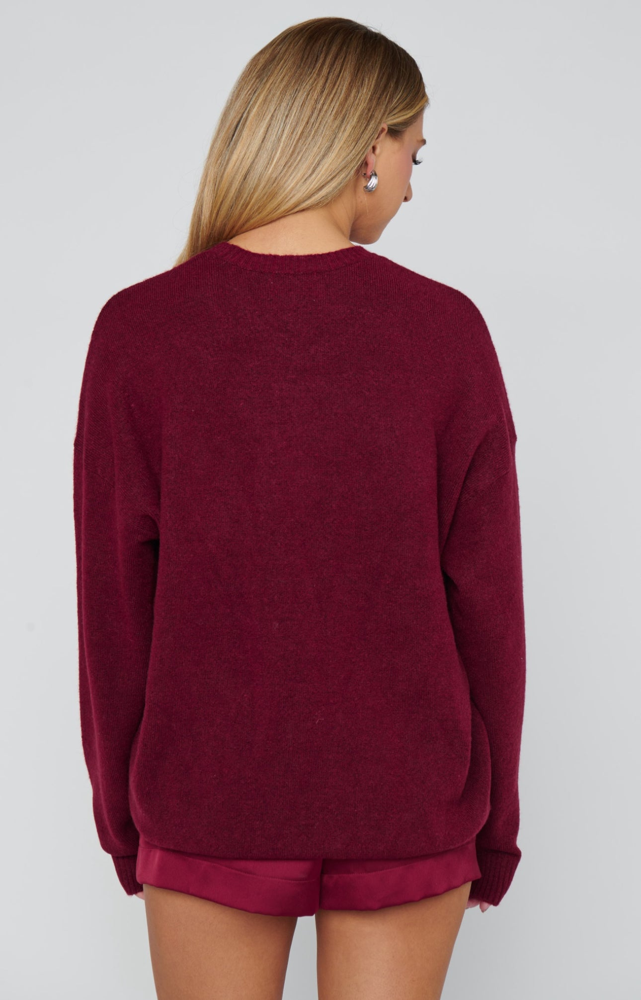 Show Me Your Mumu Feel Good Sweater Maroon Knit*July PRE-ORDER*