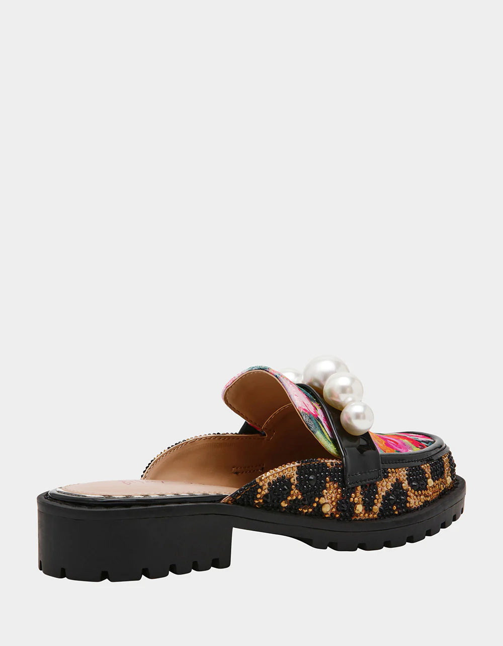 Betsey Johnson Norah Leopard Floral Mule