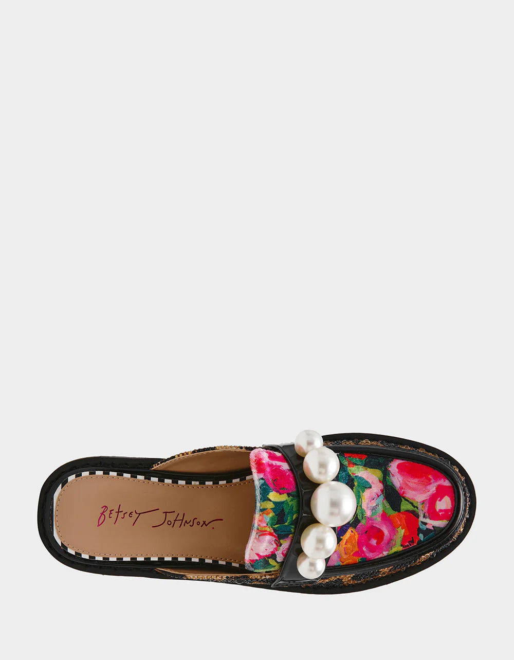 Betsey Johnson Norah Leopard Floral Mule