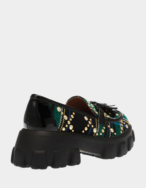 Betsey Johnson Aleah Green Multi Loafer