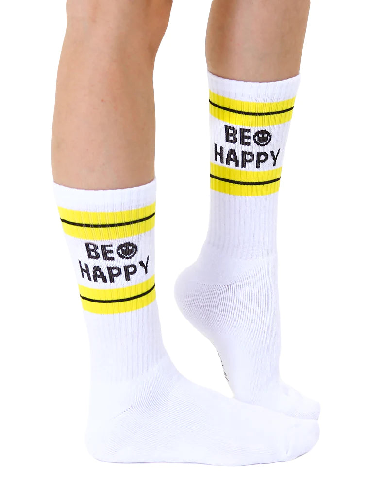 Living Royal Be Happy Classic Crew Socks