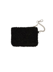 Living Royal Black Checker Chain Pouch