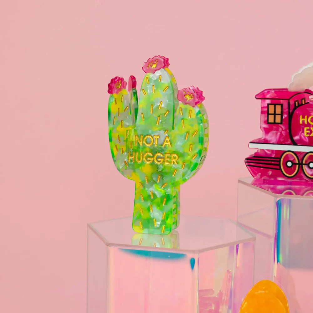 Chez Gagne Not A Hugger Cactus Hair Claw Clip