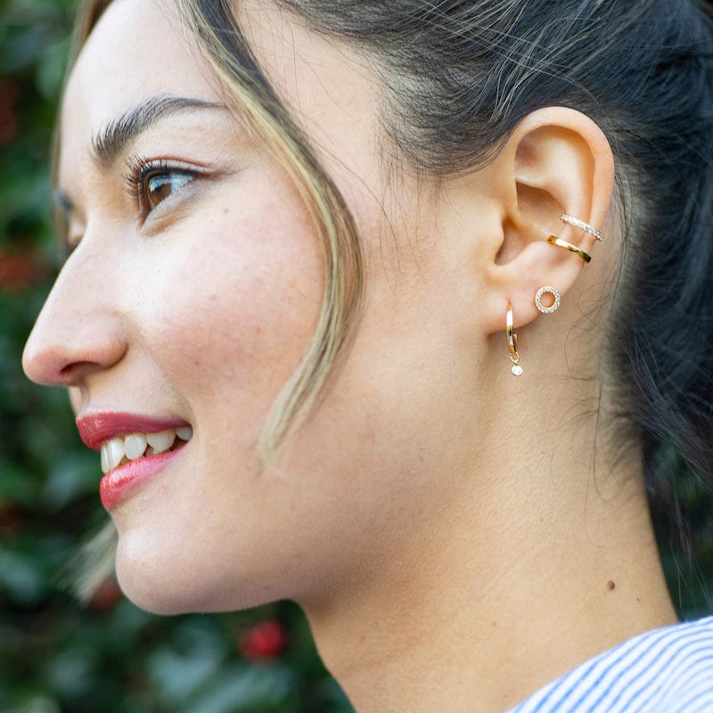 Kris Nations Double Ear Cuff with Crystal