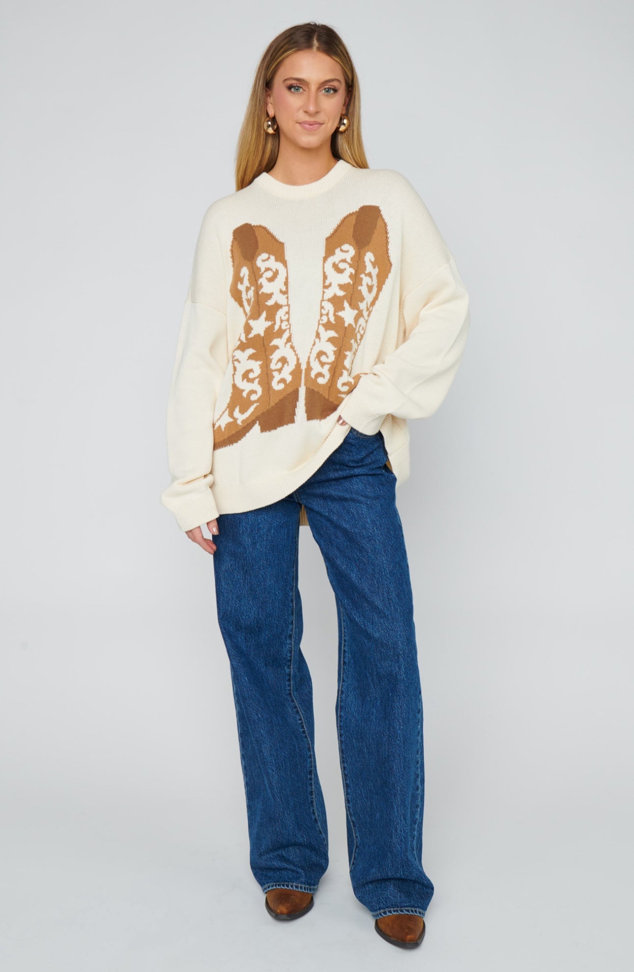 Show Me Your Mumu Stay Awhile Sweater Cowboy Boot Knit*July PRE-ORDER*