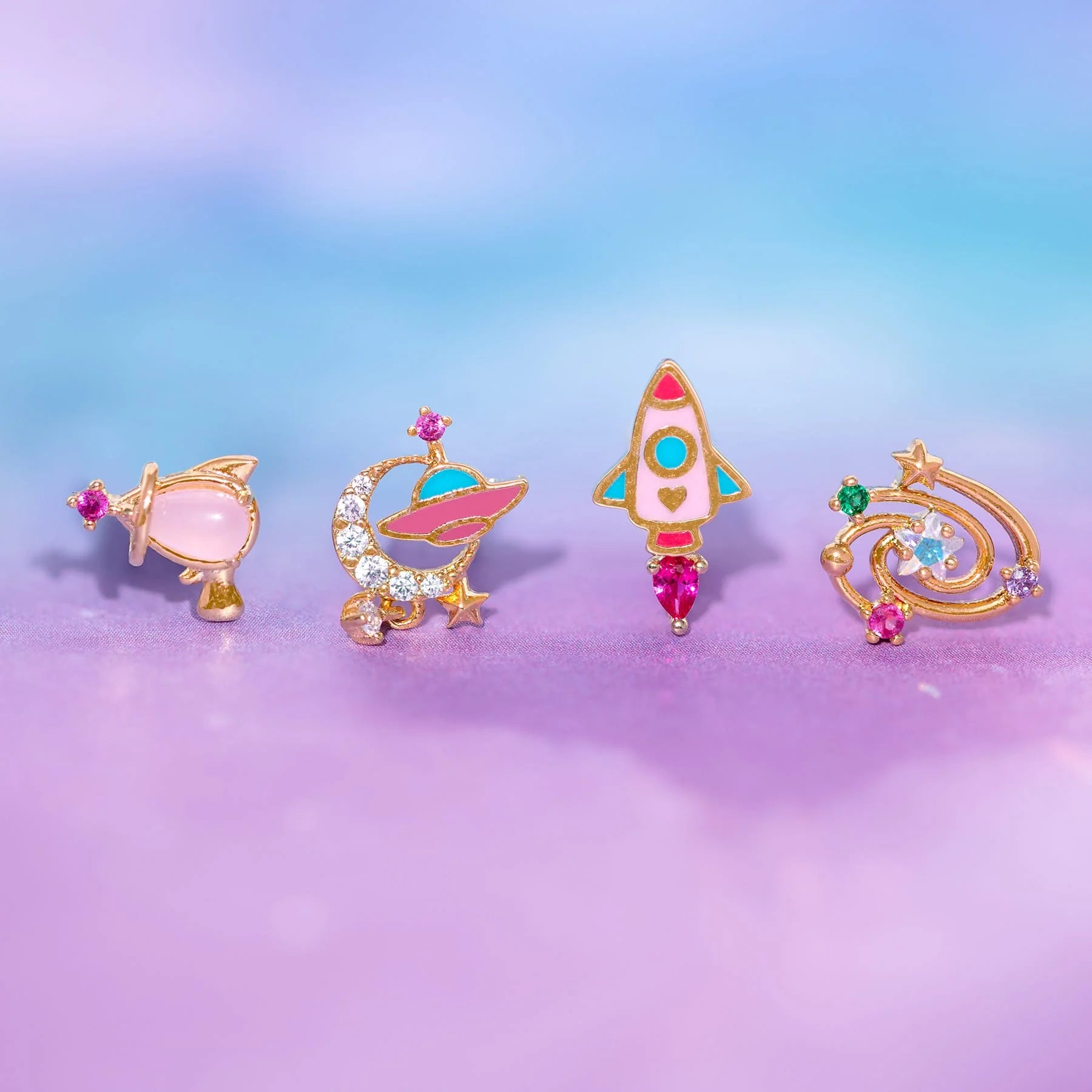 Girls Crew UFO Stud Set