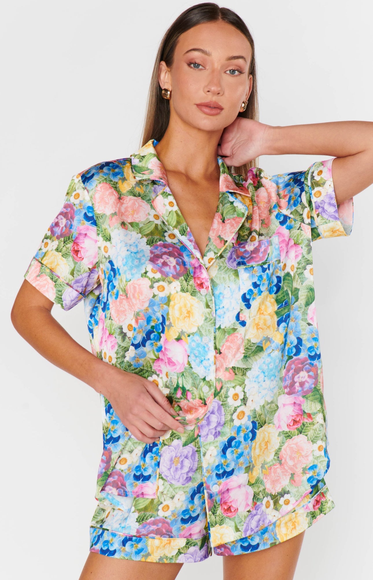 Show Me Your Mumu Slumber PJ Set Flower Shop Silky