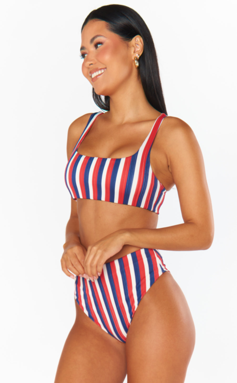 Show Me Your Mumu Sail Bottom Americana Stripe Micro Rib