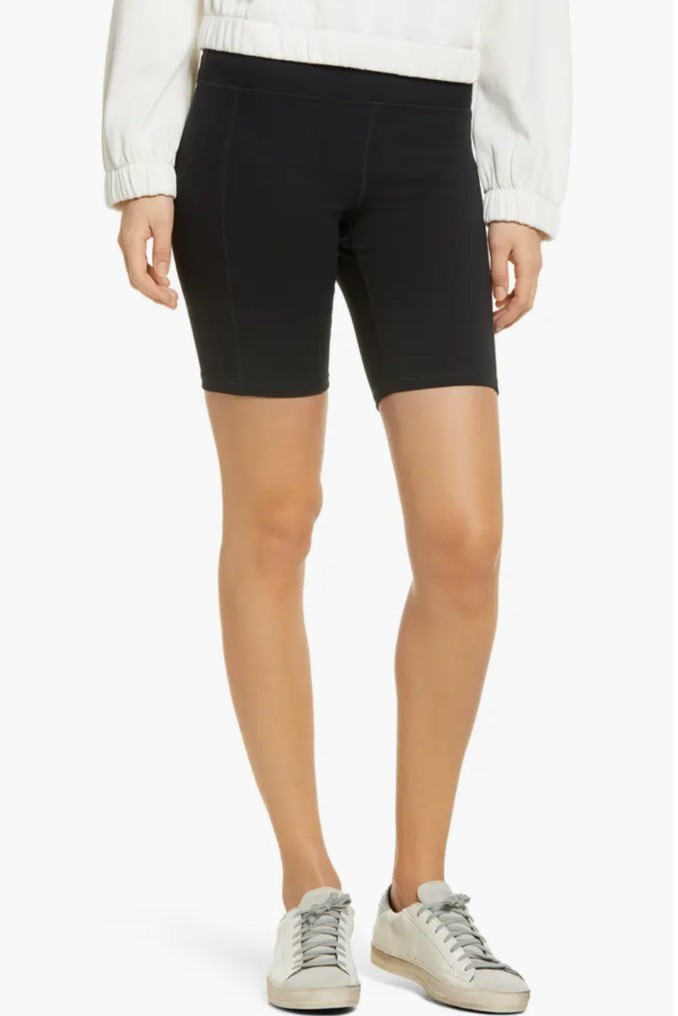 HUE Pep Talk Mid-Rise Bike Shorts