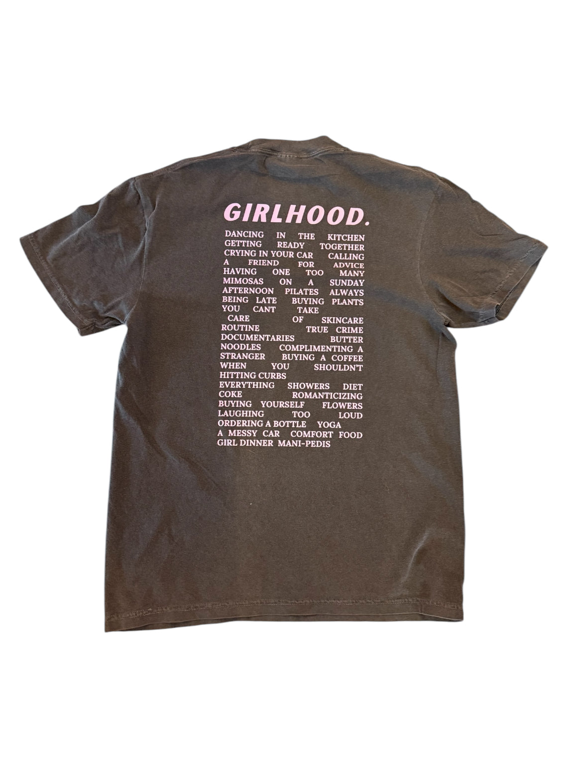 Girlhood Tee - Grey and Pink