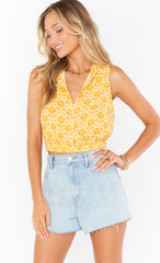 Show Me Your Mumu Arizona High Waisted Shorts Denim Open Air