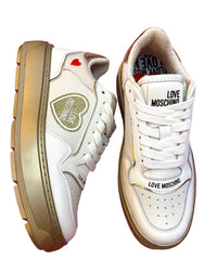 Moschino Love Sneakers White/Gold