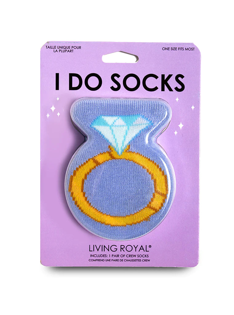 Living Royal I Do 3D Crew Socks