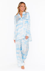 Show Me Your Mumu Overslept PJ Set Dream Cloud Silky