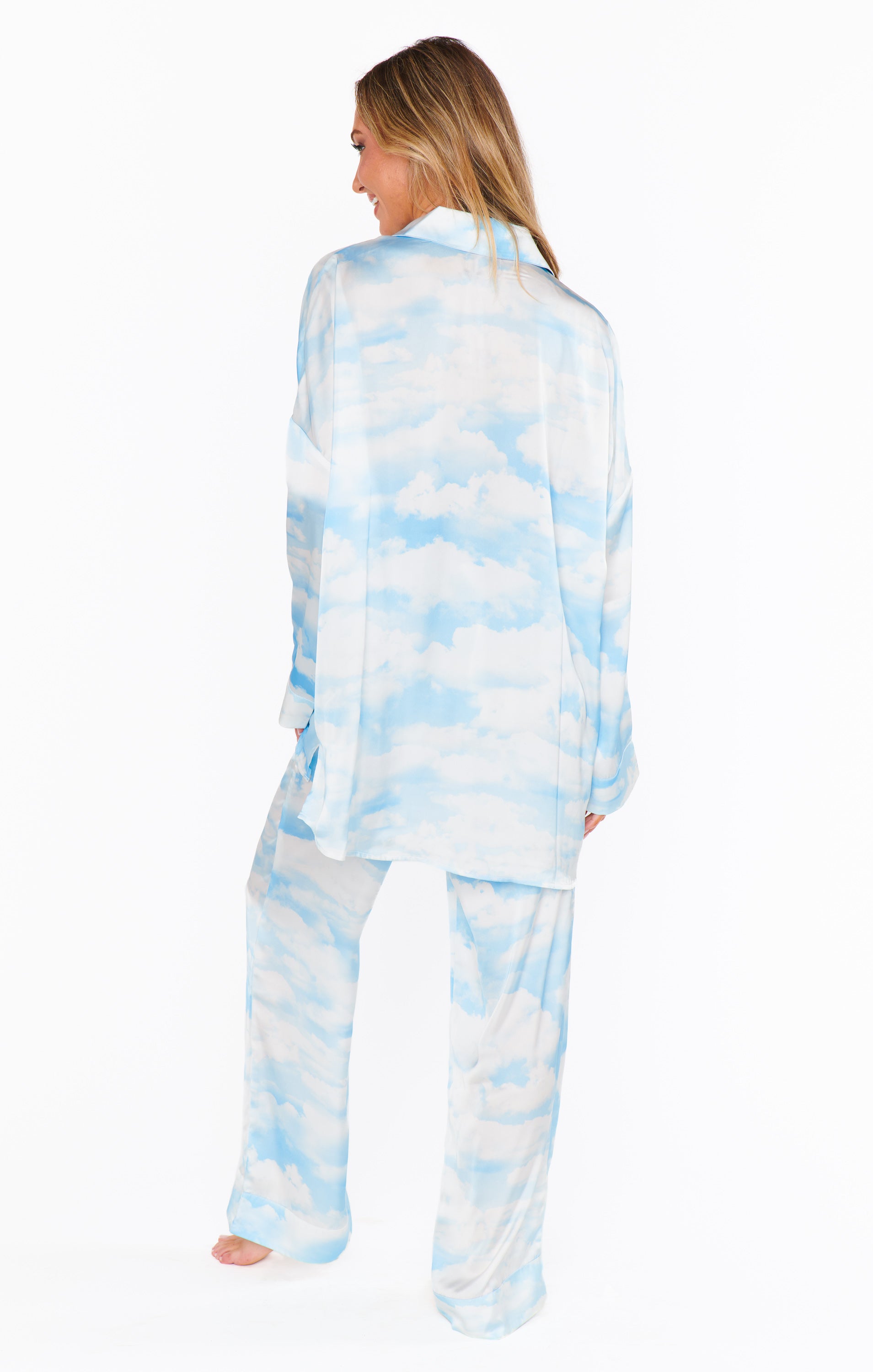 Show Me Your Mumu Overslept PJ Set Dream Cloud Silky