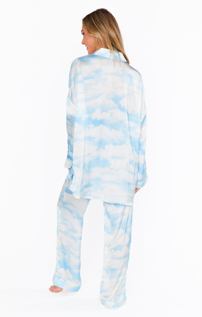 Show Me Your Mumu Overslept PJ Set Dream Cloud Silky