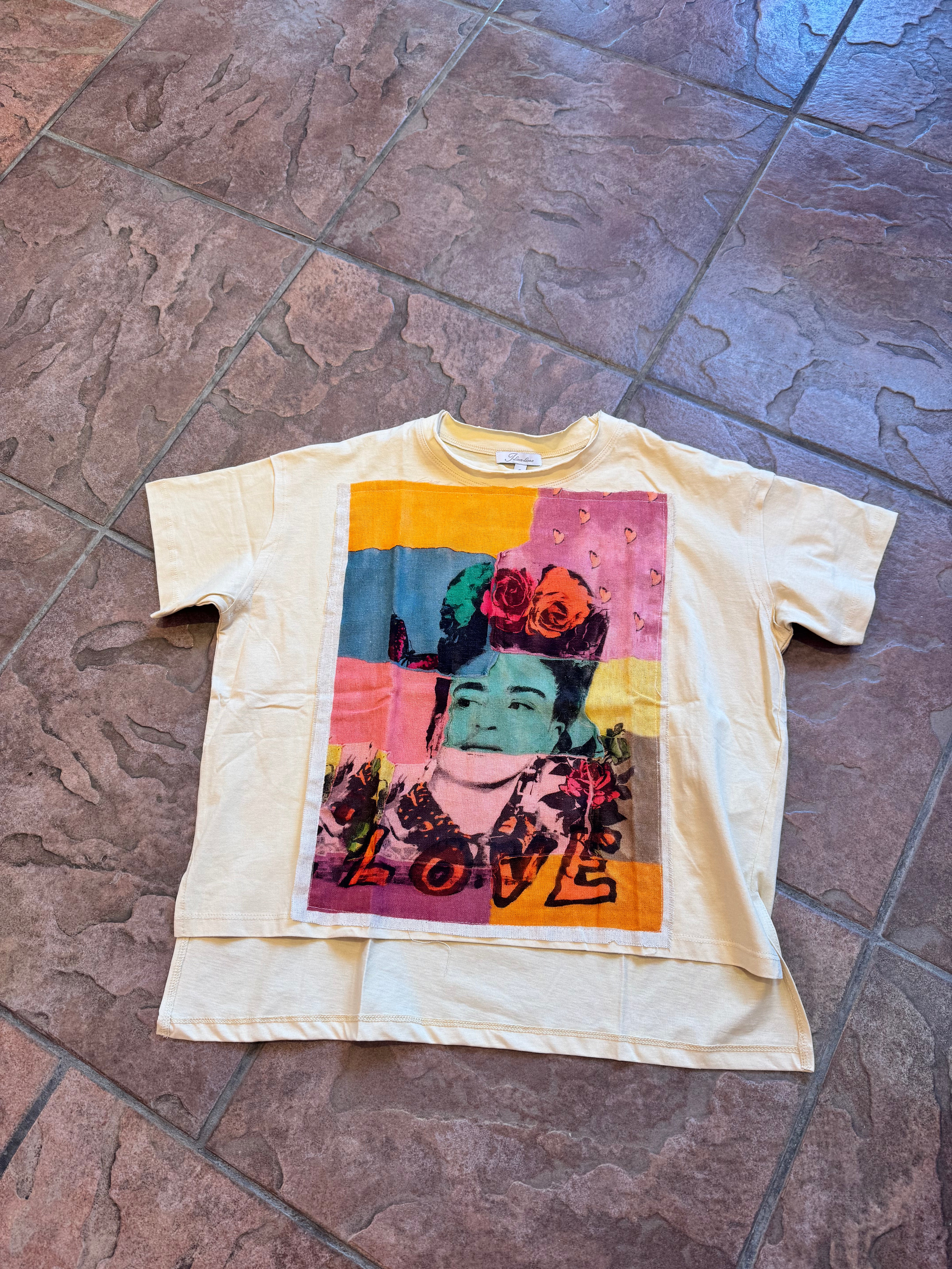 Frida Patchwork Hi-Lo Tee