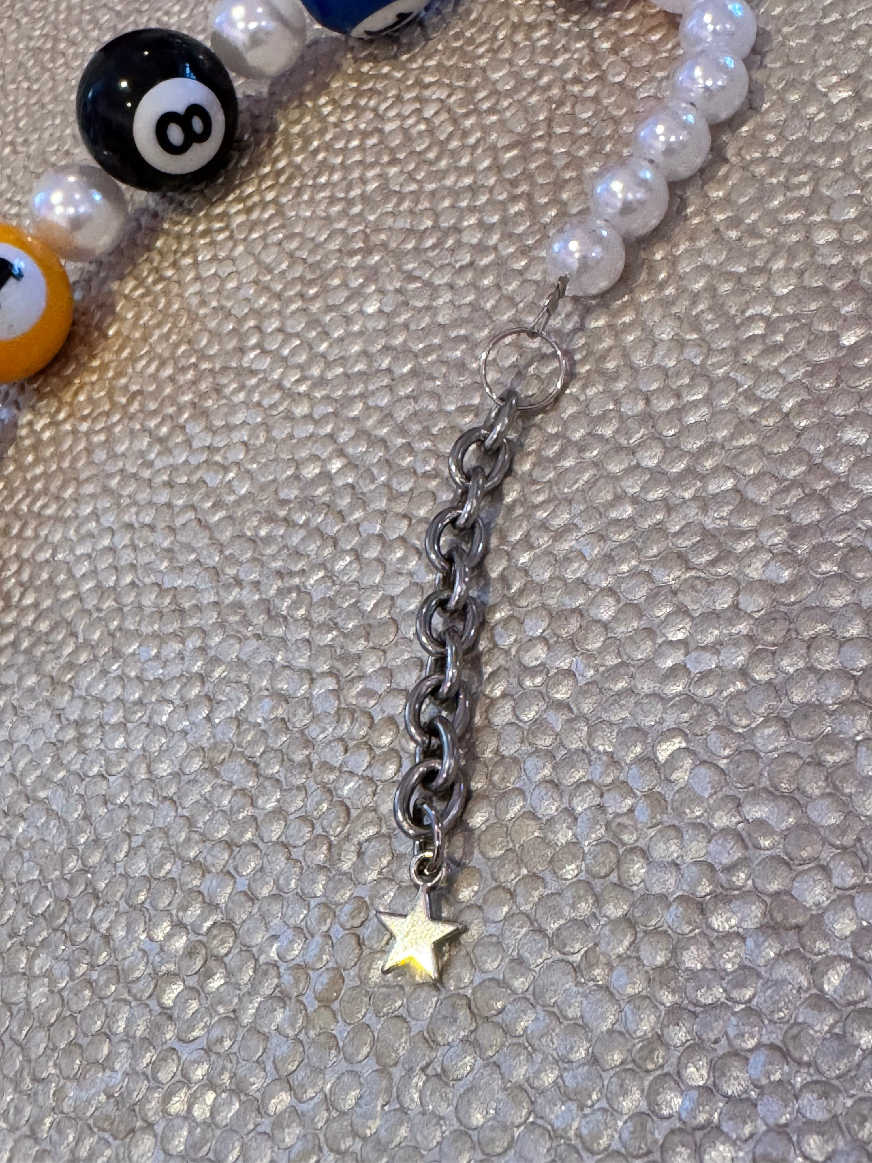 Beth’s Addiction Billiard Ball Pearl Necklace