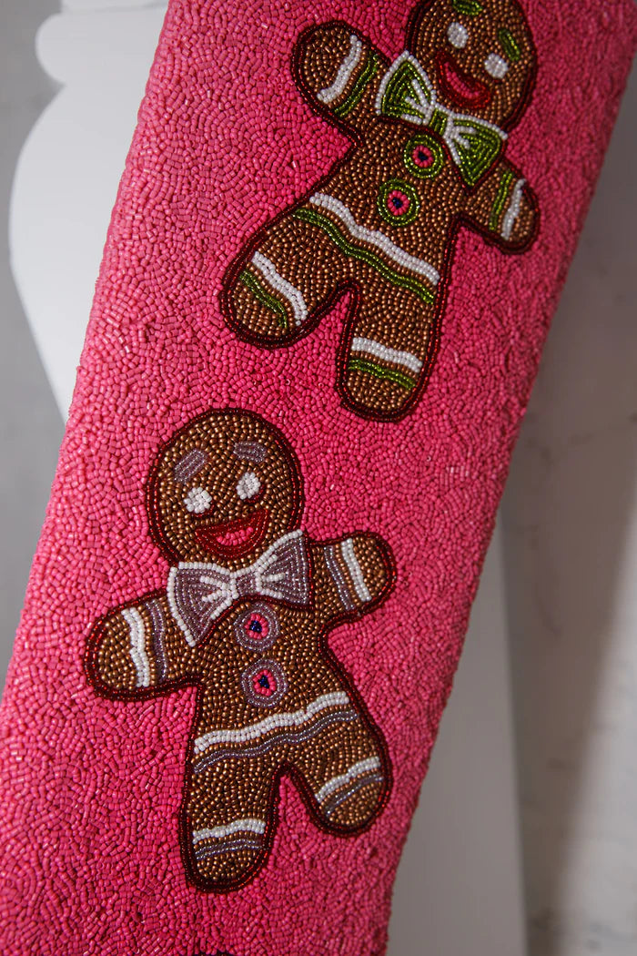 ITES x Sami Riccioli x Queen of Sparkles Pink Gingerbread Stocking