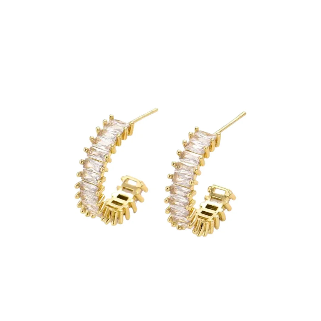 Nikki Smith Esther Gold Diamond Hoops