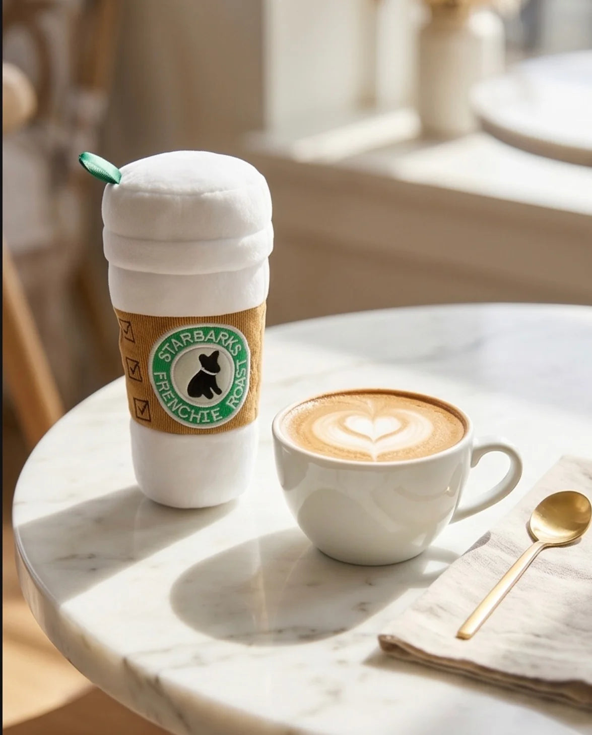 Starbarks Coffee Cup Plush Dog Toy
