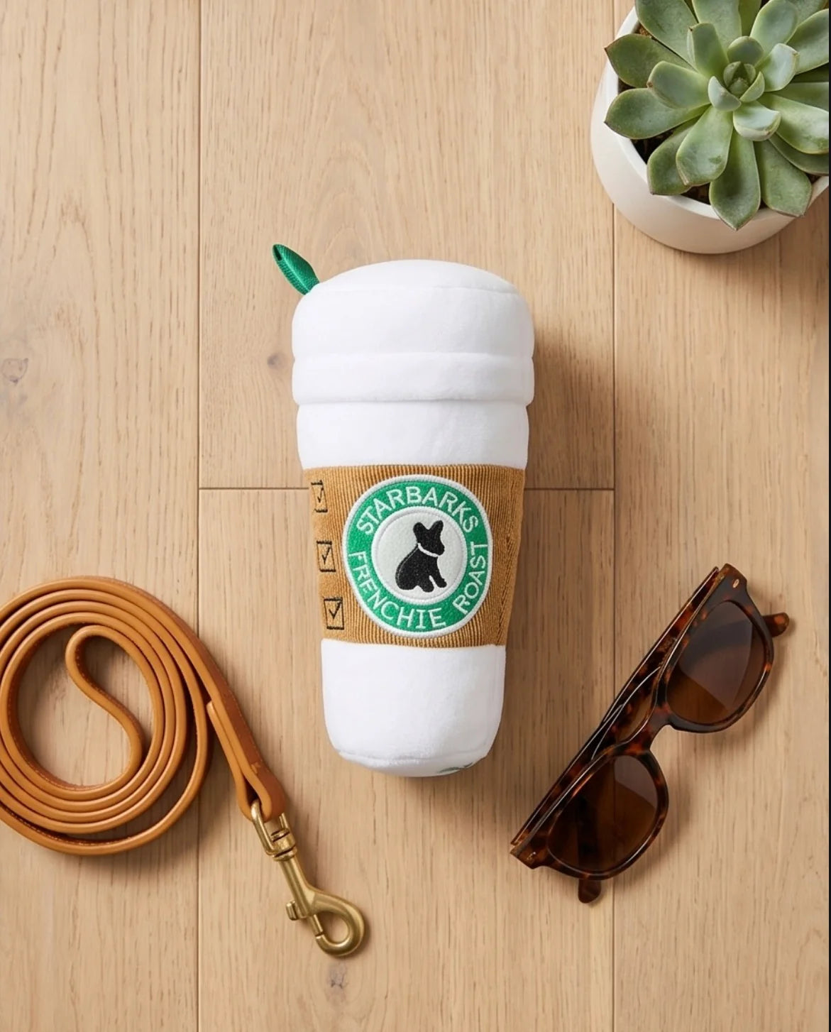 Starbarks Coffee Cup Plush Dog Toy