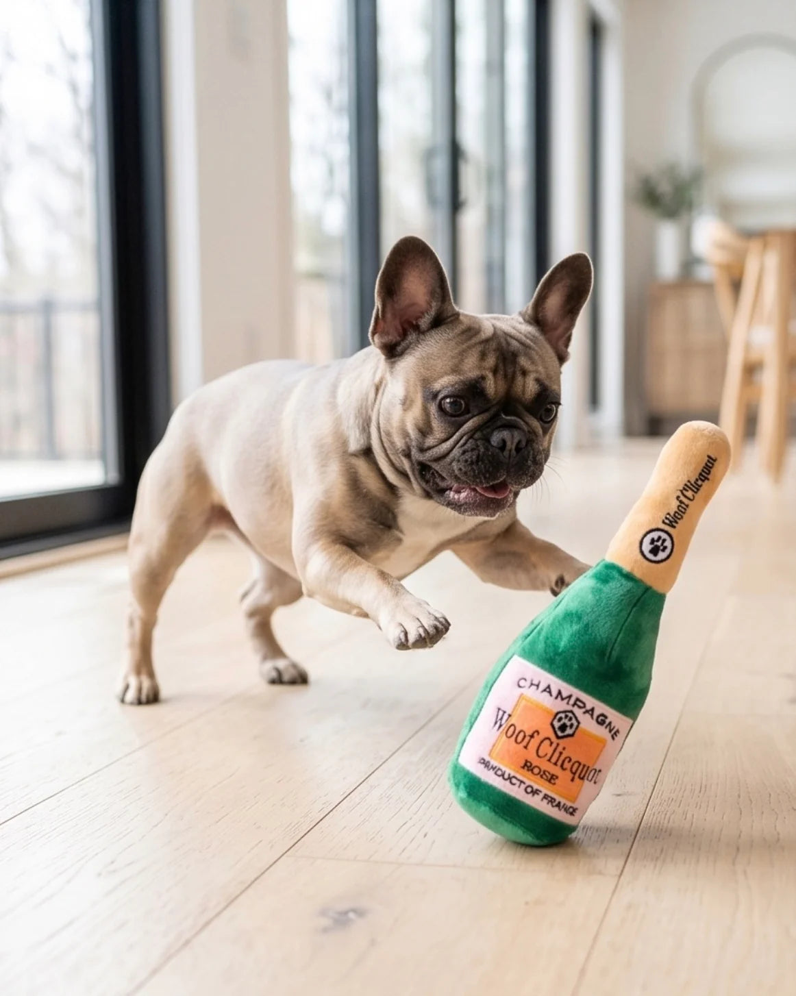 Woof Clicquot Rose' Plush Dog Toy