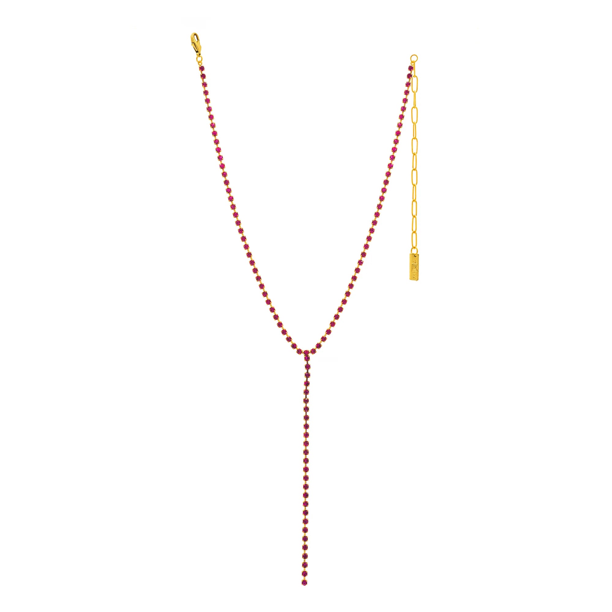 TOVA Kassandra Necklace in Fuchsia