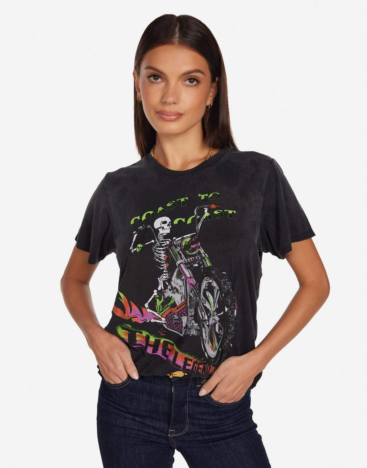 Lauren Moshi Wolf Color the Legend Tee