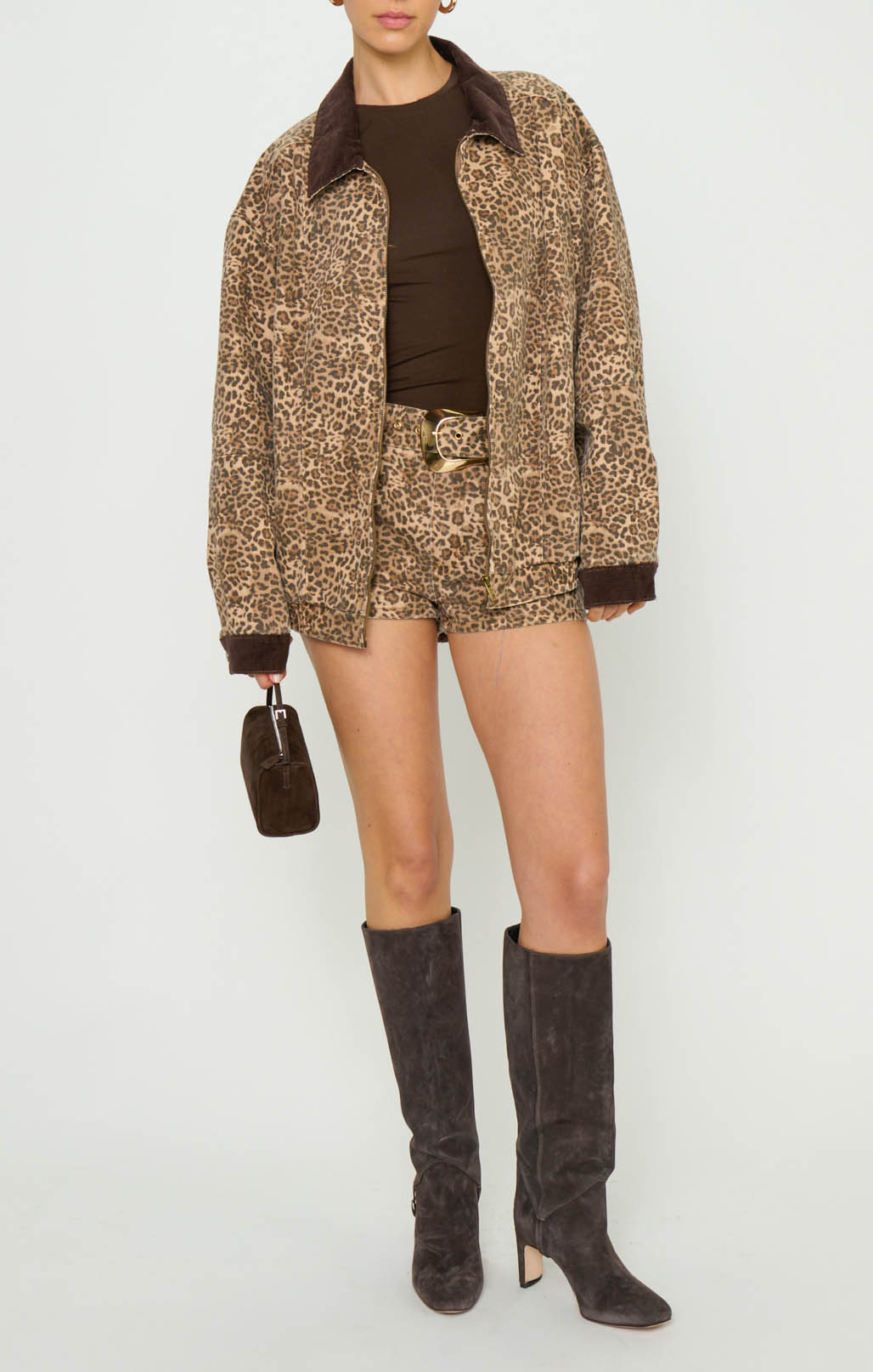 Show Me Your Mumu Carter Bomber Jacket Mod Leopard Jacket